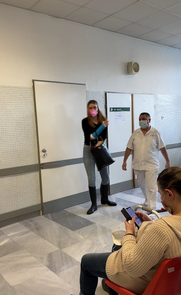 Nice girl blue sac video