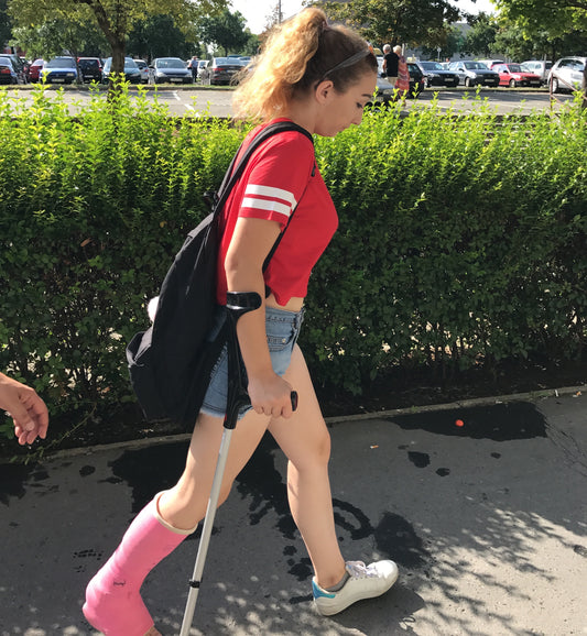 beauty girl going to hospital with slwc